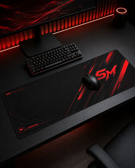 Setup Mania Desk Mat XXL — Core Red