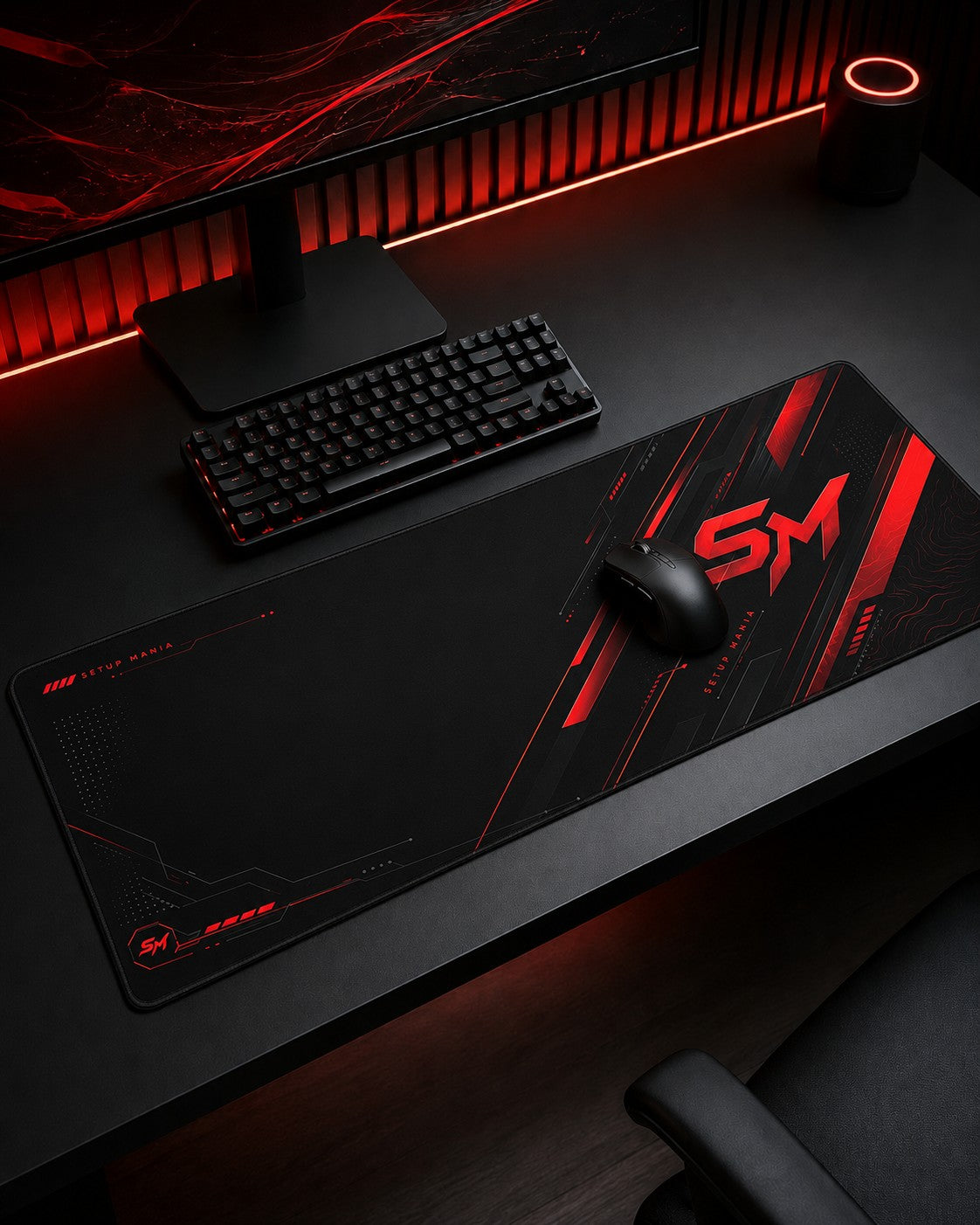 Setup Mania Desk Mat XXL — Core Red